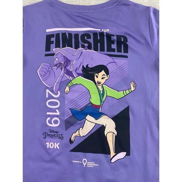 Run Disney Women's Enchanted 10K Marathon Purple Graphic Short 2019 - Small - Picture 10 of 11